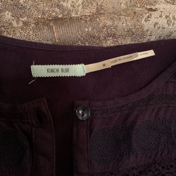 Navy blue blouse by urban outfitters - Picture 3 of 3